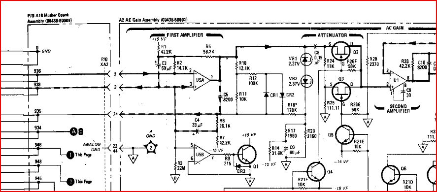 11683a 436a pwr meter high input signal adjustment