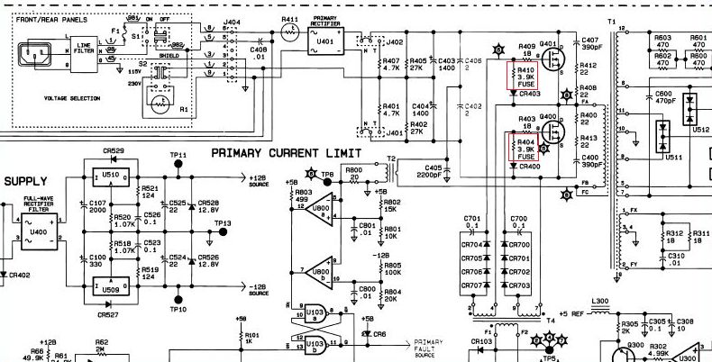 3562a pwr supply schematic
