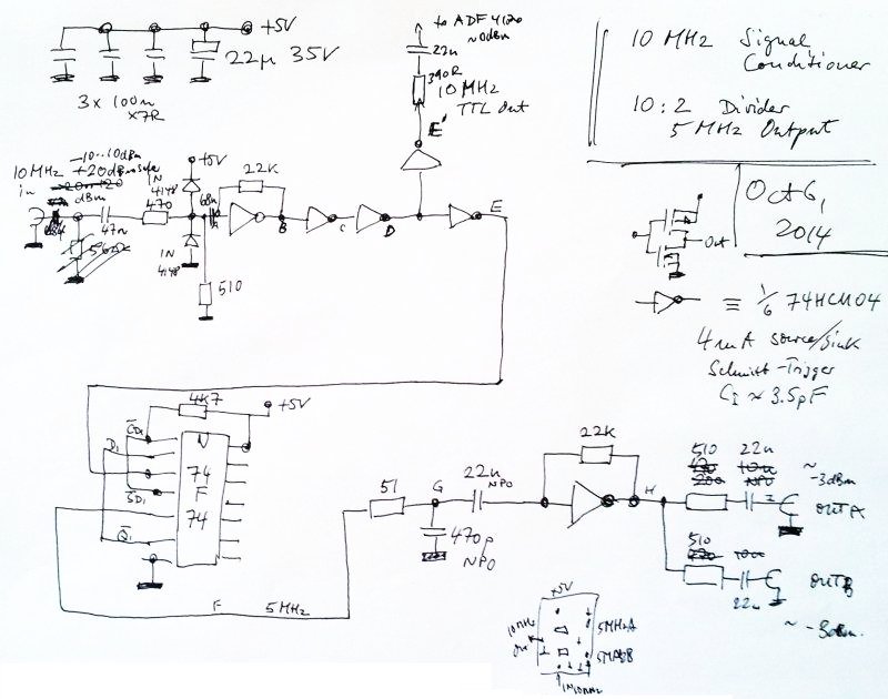 10 mhz 5 mhz ref circuit schematic