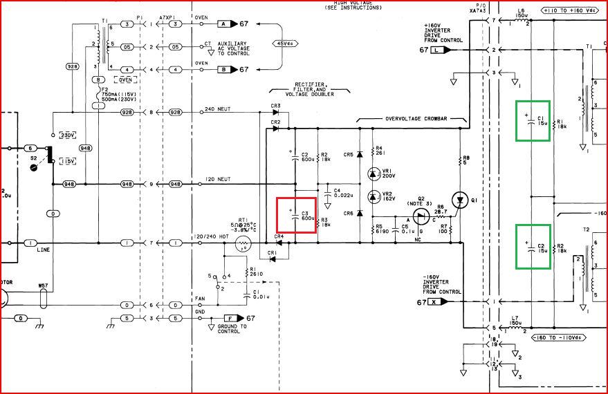 8663a pwr supply schematic