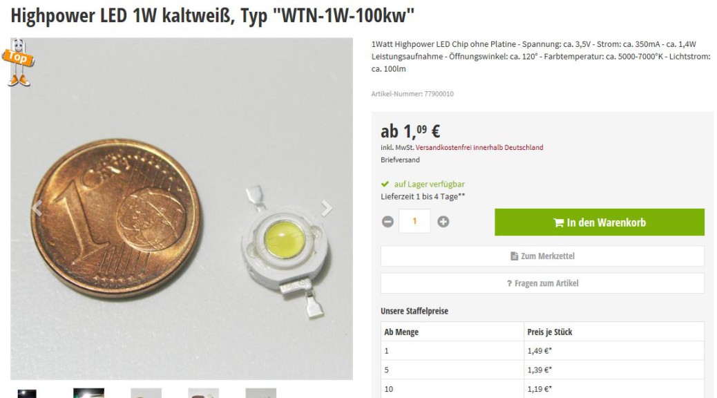 Ultra-cheap LED Spot Lights: Failure mode analysis, and some reverse ...