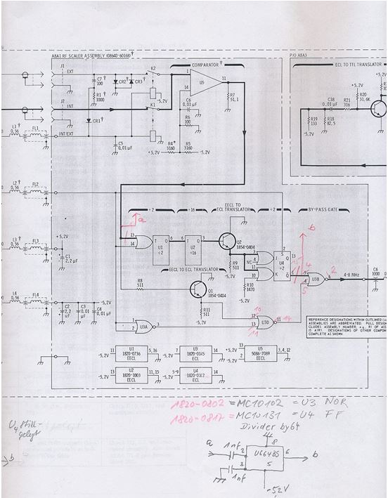 prescaler 8640b schematic